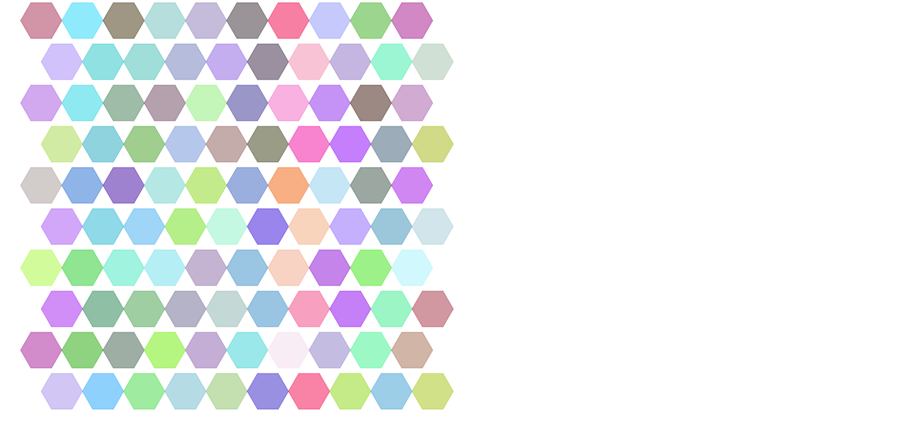 Interlinked hexagons